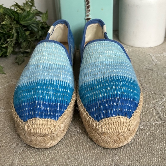 Soludos Ombré Blue Slip On Espadrille Loafer Shoes. Size 5.5 - Picture 3 of 11